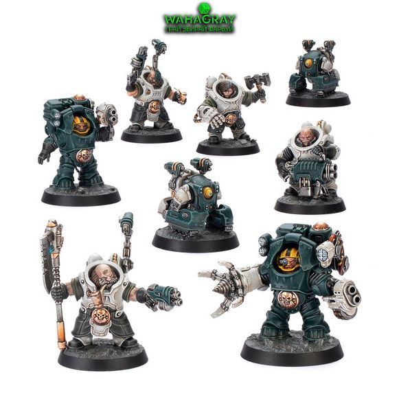 Набор миниатюр NECROMUNDA - IRONHEAD SQUAT CHARTER & DRILL MASTERS