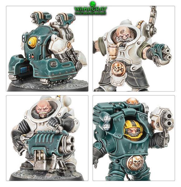 Набор миниатюр NECROMUNDA - IRONHEAD SQUAT CHARTER & DRILL MASTERS