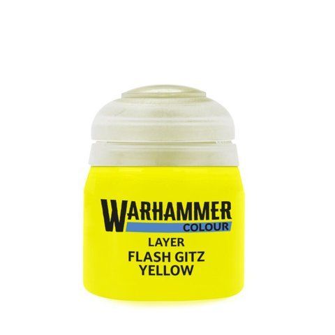 Краска LAYER - FLASH GITZ YELLOW 12ML ROW X6