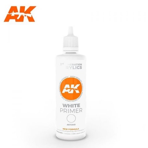 Фарба WHITE PRIMER 100ML / Білий грунт AK11240 фото