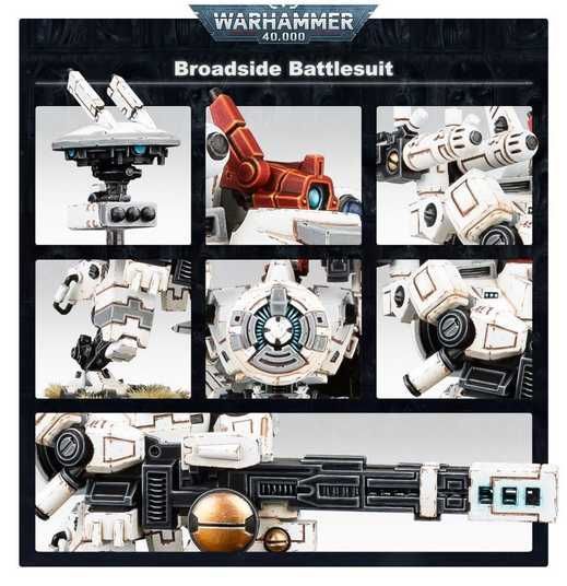 Набор миниатюр WARHAMMER 40000: TAU EMPIRE - BROADSIDE BATTLESUIT