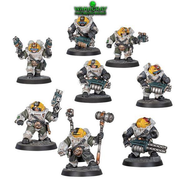 Набор миниатюр NECROMUNDA - IRONHEAD SQUAT PROSPECTORS GANG