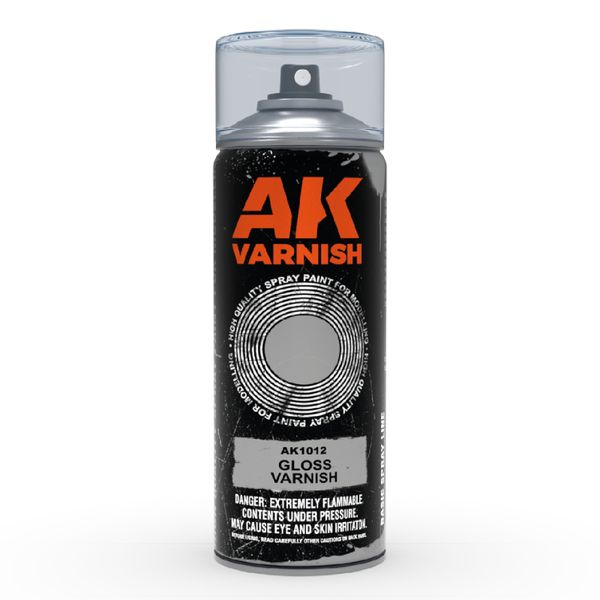 Gloss Varnish - Spray 400ml (Includes 2 nozzles) / Лак глянцевый в аэрозоле 400мл AK1012 фото