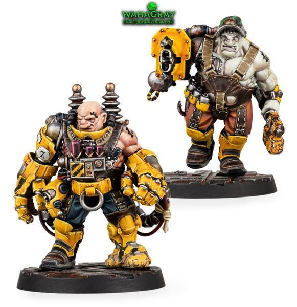 Набор миниатюр NECROMUNDA - JOTUNN H-GRADE INDUSTRIAL SERVITOR OGRYNS