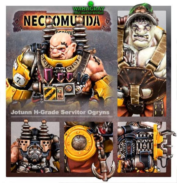 Набор миниатюр NECROMUNDA - JOTUNN H-GRADE INDUSTRIAL SERVITOR OGRYNS
