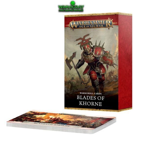 Карты WARSCROLL CARDS - BLADES OF KHORNE (ENG)