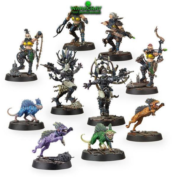 Набор миниатюр NECROMUNDA - ESCHER DEATH-MAIDENS AND WYLD RUNNERS