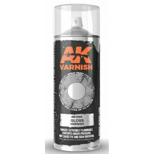 Semi-Gloss varnish - Spray 400ml (Includes 2 nozzles) / Лак полуглянцевый в аэрозоле 400мл AK1014 фото