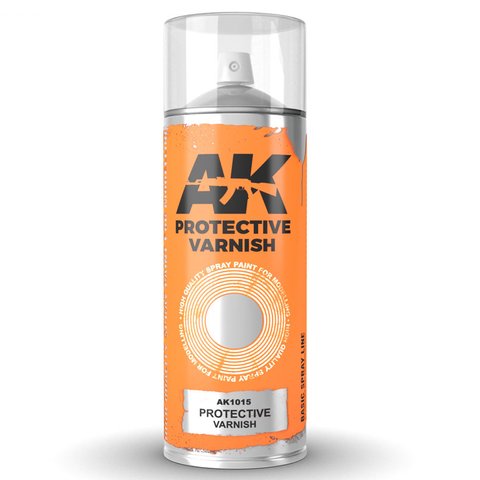 Protective Varnish - Spray 400ml (Includes 2 nozzles) / Лак защитный в аэрозоле 400мл AK1015 фото