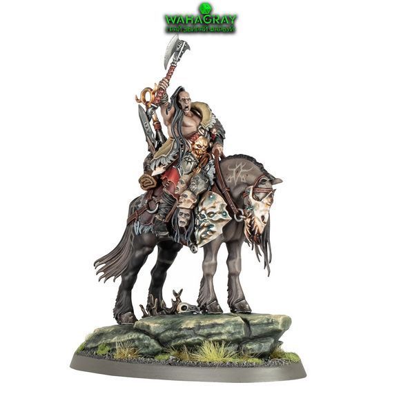 Мініатюра SLAVES TO DARKNESS - DARKOATH CHIEFTAIN ON WARSTEED