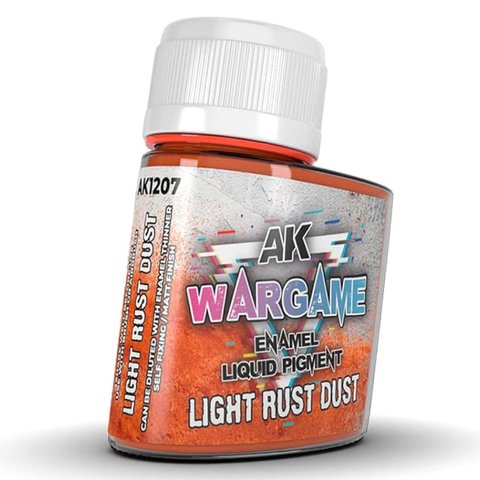 Пігмент LIGHT RUST DUST - WARGAME LIQUID PIGMENT AK1207 фото