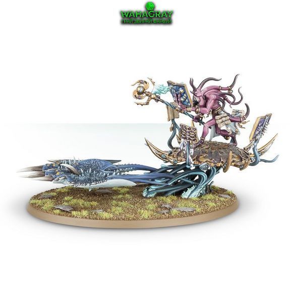Миниатюра WARHAMMER 40000/DAEMONS OF TZEENTCH - HERALD OF TZEENTCH ON BURNING CHARIOT