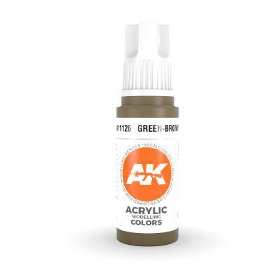 Фарба GREEN-BROWN &ndash; STANDARD / ЗЕЛЕНО-КОРИЧНЕВИЙ АК-інтерактив AK11126