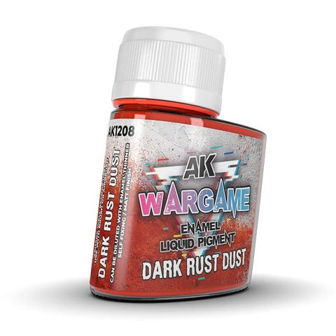 Пігмент DARK RUST DUST – WARGAME LIQUID PIGMENT AK1208 фото