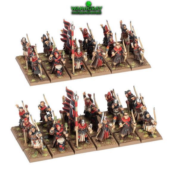 Набор миниатюр KINGDOM OF BRETONNIA - PEASANT BOWMEN
