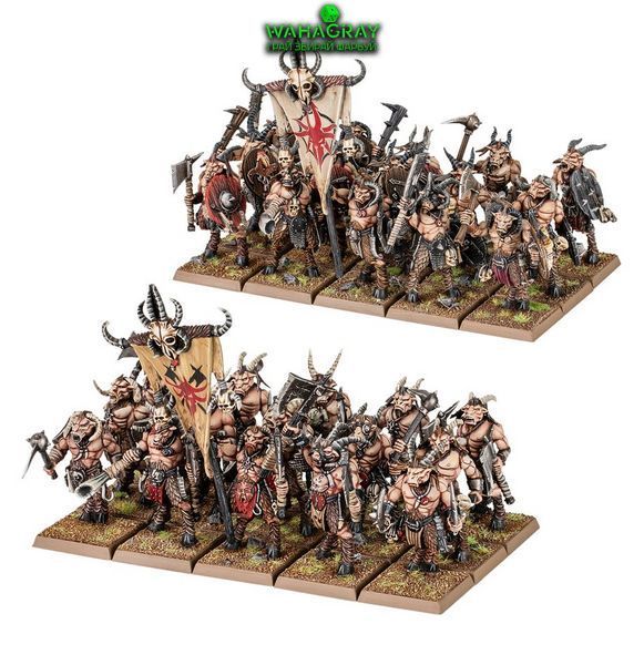 Набор миниатюр BEASTMEN BRAYHERDS - GOR HERD