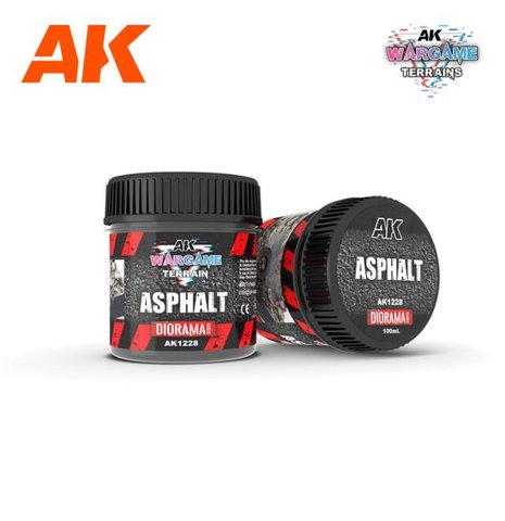 Фарба ASPHALT – WARGAME TERRAINS – 100ML AK1228 фото