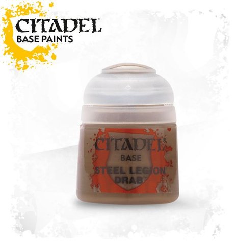 Фарба Citadel BASE: STEEL LEGION DRAB (12ML) (6-PACK) 9918995022406 фото