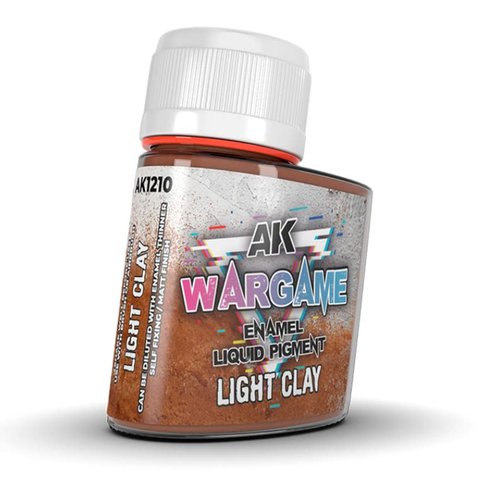 Пигмент LIGHT CLAY – WARGAME LIQUID PIGMENT AK1210 фото