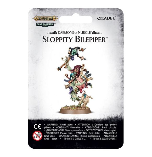 Миниатюра MAGGOTKIN OF NURGLE - SLOPPITY BILEPIPER 99079915009 фото