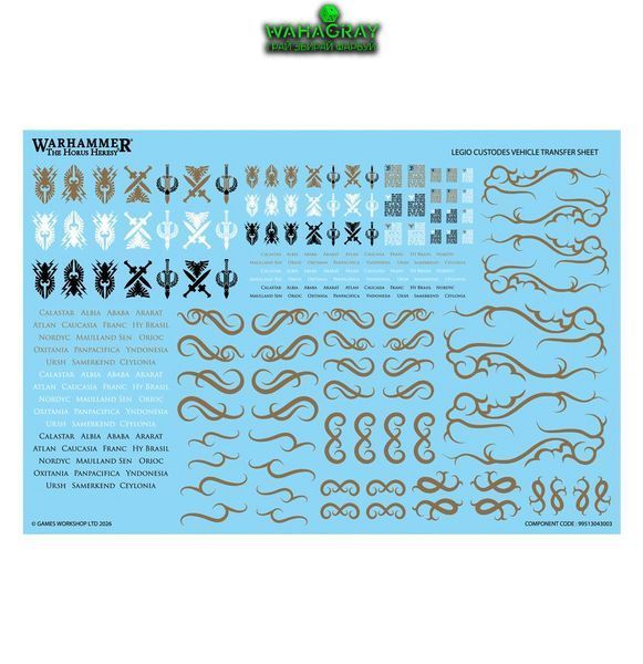 Передзамовлення Набір мініатюр LEGIO CUSTODES - SUPPORT BATTLE GROUP