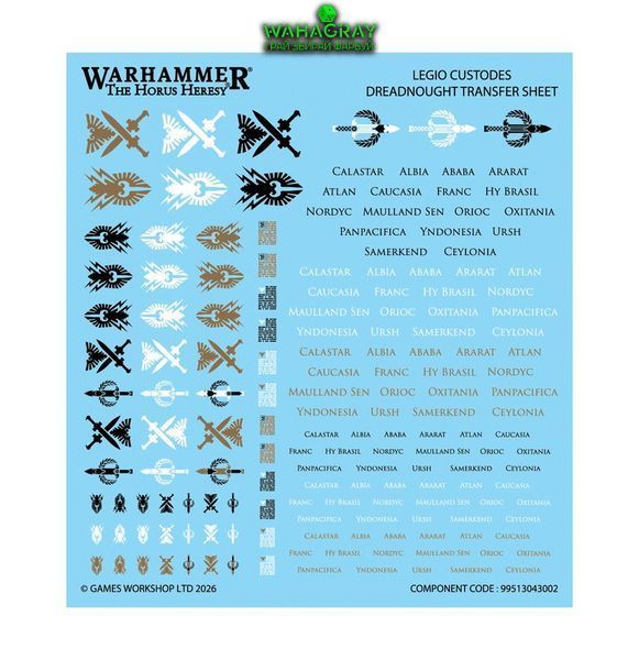 Передзамовлення Набір мініатюр LEGIO CUSTODES - SUPPORT BATTLE GROUP