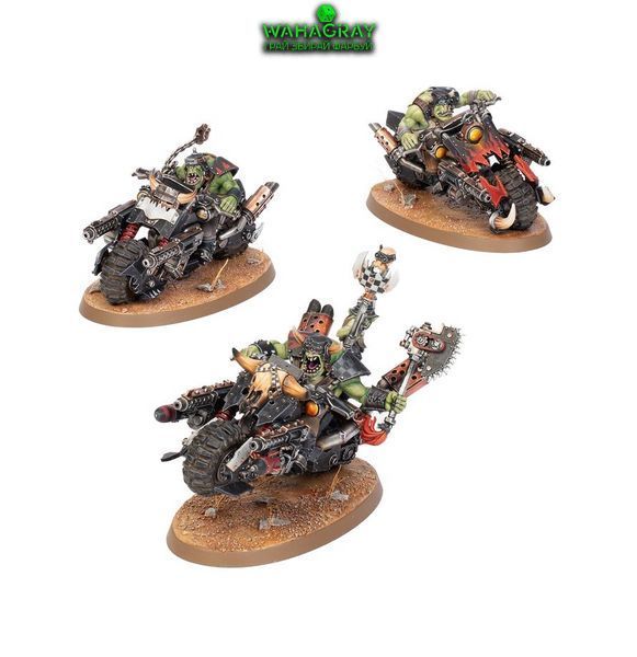 Предзаказ Набор миниатюр ORKS - WARBIKERS