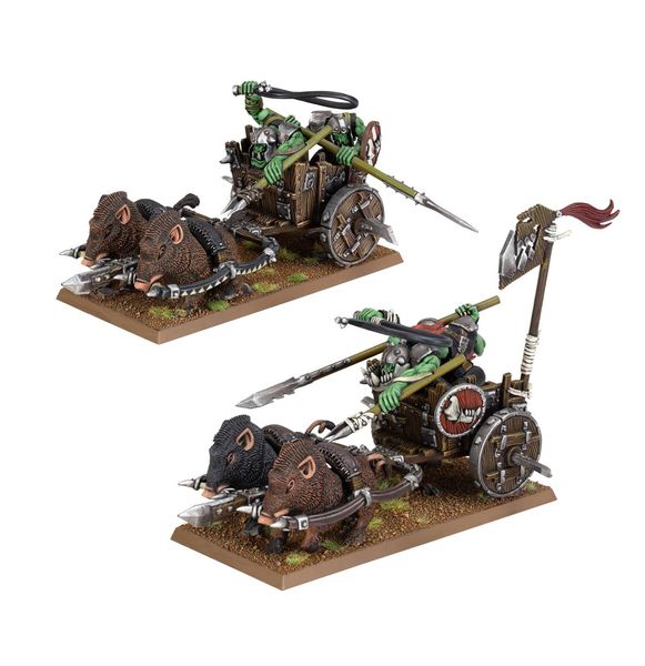 Набор миниатюр ORC & GOBLIN TRIBES: ORC BOAR CHARIOTS 99122709005 фото