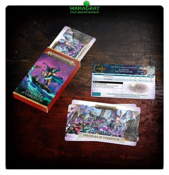 Карты WARSCROLL CARDS - DISCIPLES TZEENTCH ENG