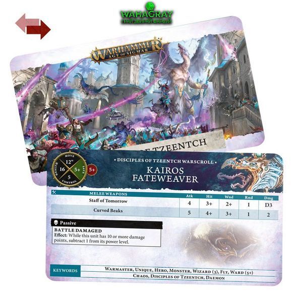 Карты WARSCROLL CARDS - DISCIPLES TZEENTCH ENG