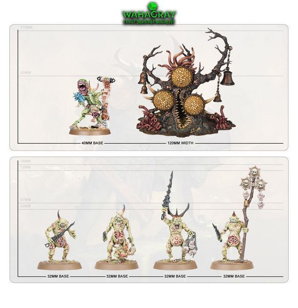 Набор миниатюр MAGGOTKIN OF NURGLE - THE PUSTULES