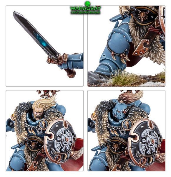 Мініатюра SPACE WOLVES - WOLF GUARD BATTLE LEADER
