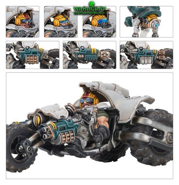 Набор миниатюр NECROMUNDA - IRONHEAD SQUAT SVENOTAR SCOUT TRIKES