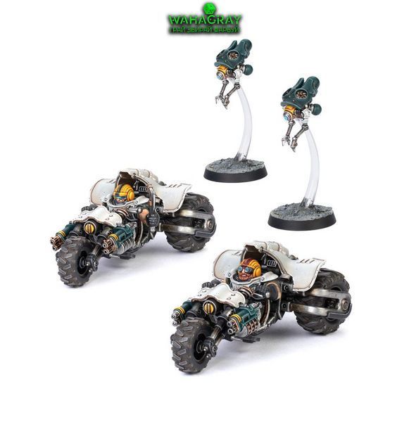Набор миниатюр NECROMUNDA - IRONHEAD SQUAT SVENOTAR SCOUT TRIKES