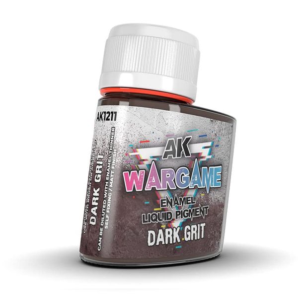 Пигмент DARK GRIT – WARGAME LIQUID PIGMENT AK1211 фото