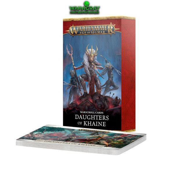 Карти WARSCROLL CARDS - DAUGHTERS OF KHAINE ENG