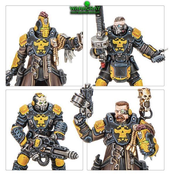Набор миниатюр NECROMUNDA - PALANITE ENFORCER CAPTAINS & SERGEANTS