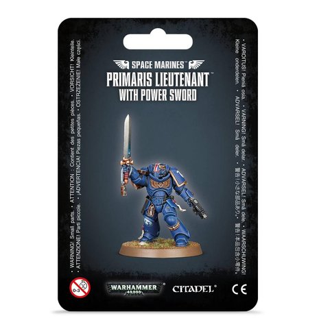 Мініатюра SPACE MARINES - PRIMARIS LIEUTENANT WITH POWER SWORD 99070101053 фото