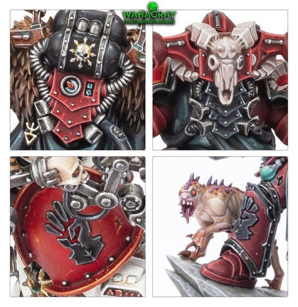 Набір мініатюр CHAOS SPACE MARINES - HURON BLACKHEART AND THE MASTERS OF THE MAELSTROM