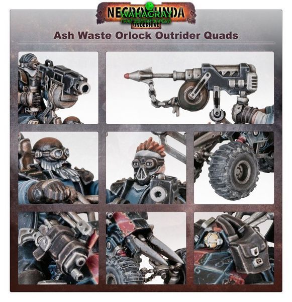 Набор миниатюр NECROMUNDA - ORLOCK OUTRIDER QUADS