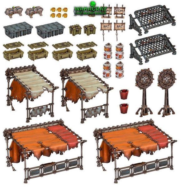 Набор миниатюр ZONE MORTALIS - UNDERHIVE MARKET