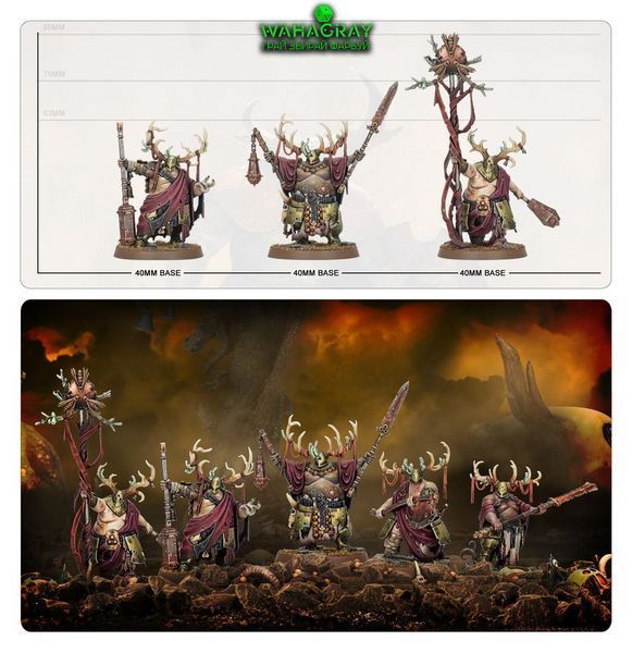 Набор миниатюр MAGGOTKIN OF NURGLE - PUTRID BLIGHTKINGS