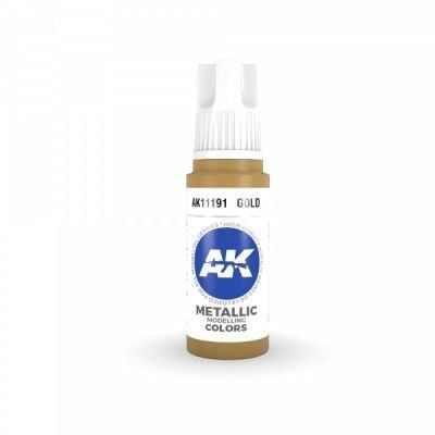 Фарба GOLD METALLIC - ЗОЛОТИЙ МЕТАЛІК / INK АК-інтерактив AK11191