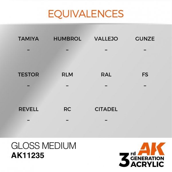 Краска GLOSS MEDIUM – AUXILIARY AK11235 фото