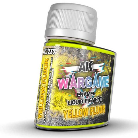 Пігмент YELLOW FLUOR – WARGAME LIQUID PIGMENT AK1237 фото