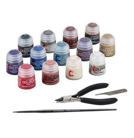 Набір фарб WARHAMMER 40000: PAINTS + TOOLS SET (ENG/SPA/PORT/LATV
