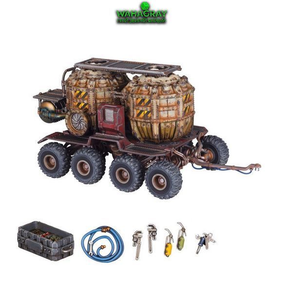 Миниатюра NECROMUNDA - PROMETHIUM TANKS ON CARGO-8 TRAILER