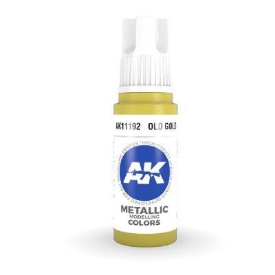 Фарба OLD GOLD METALLIC - СТАРЕ ЗОЛОТО МЕТАЛІК / INK АК-інтерактив AK11192