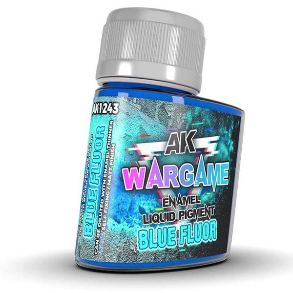 Пигмент BLUE FLUOR – WARGAME LIQUID PIGMENT AK1243 фото