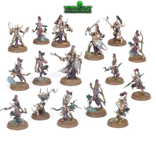 Миниатюры демонов WARCRY: SLAANESH SYBARITES